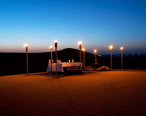Desert Dinner Setup